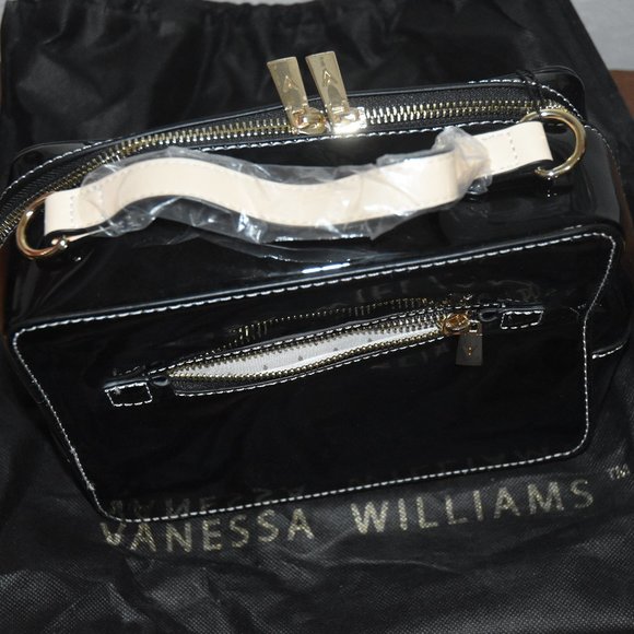 NWT black shoulder purse | Vanessa Williams - Picture 7 of 9